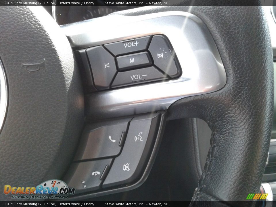 2015 Ford Mustang GT Coupe Oxford White / Ebony Photo #19