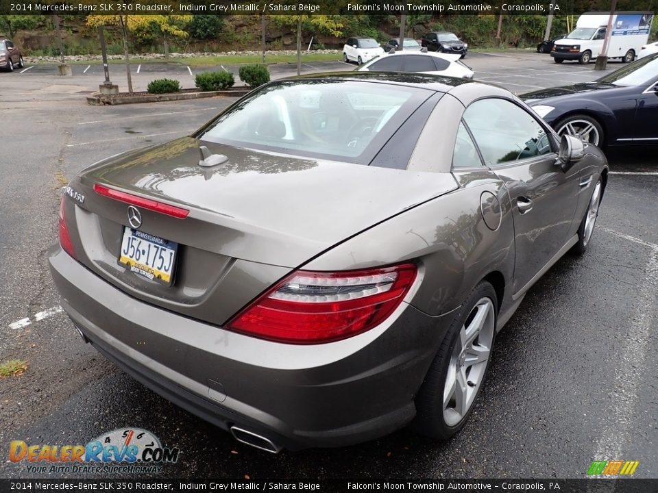 2014 Mercedes-Benz SLK 350 Roadster Indium Grey Metallic / Sahara Beige Photo #4