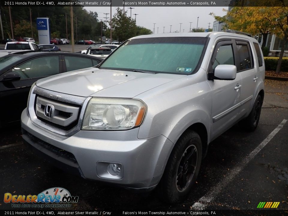 2011 Honda Pilot EX-L 4WD Alabaster Silver Metallic / Gray Photo #1