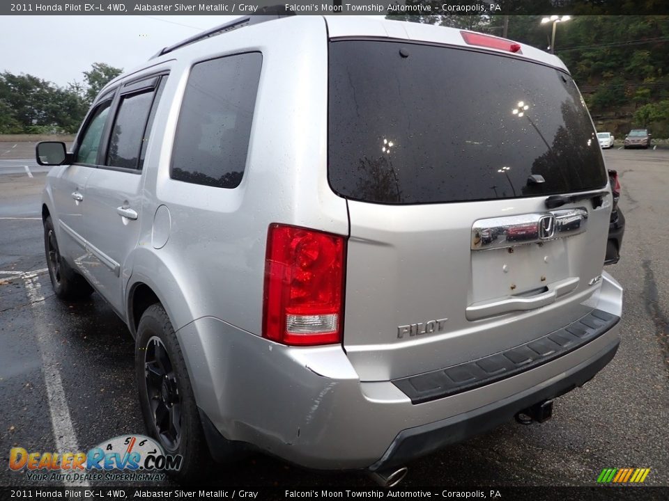 2011 Honda Pilot EX-L 4WD Alabaster Silver Metallic / Gray Photo #2