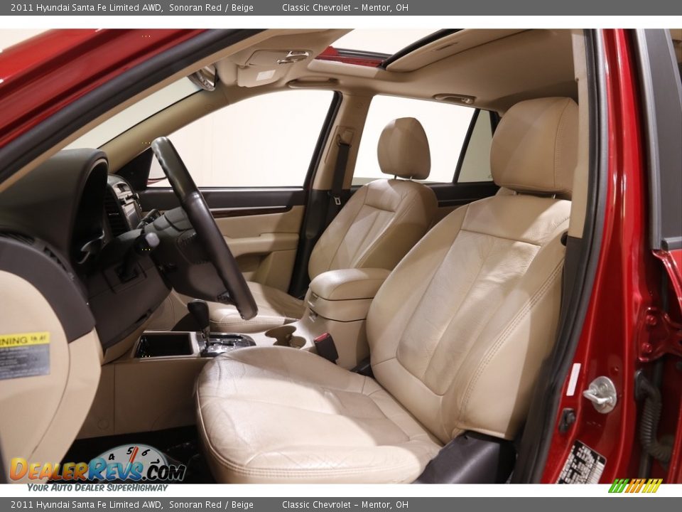 2011 Hyundai Santa Fe Limited AWD Sonoran Red / Beige Photo #5