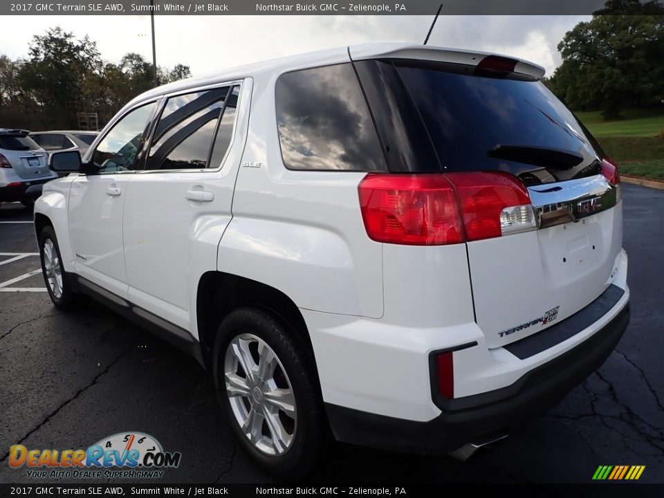 2017 GMC Terrain SLE AWD Summit White / Jet Black Photo #12