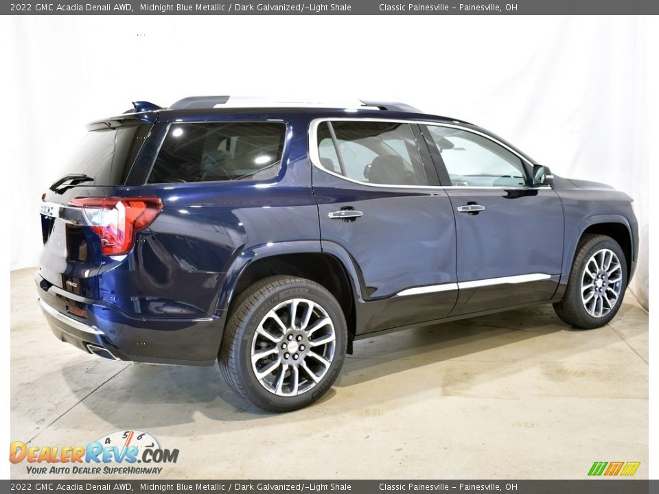 2022 GMC Acadia Denali AWD Midnight Blue Metallic / Dark Galvanized/­Light Shale Photo #2