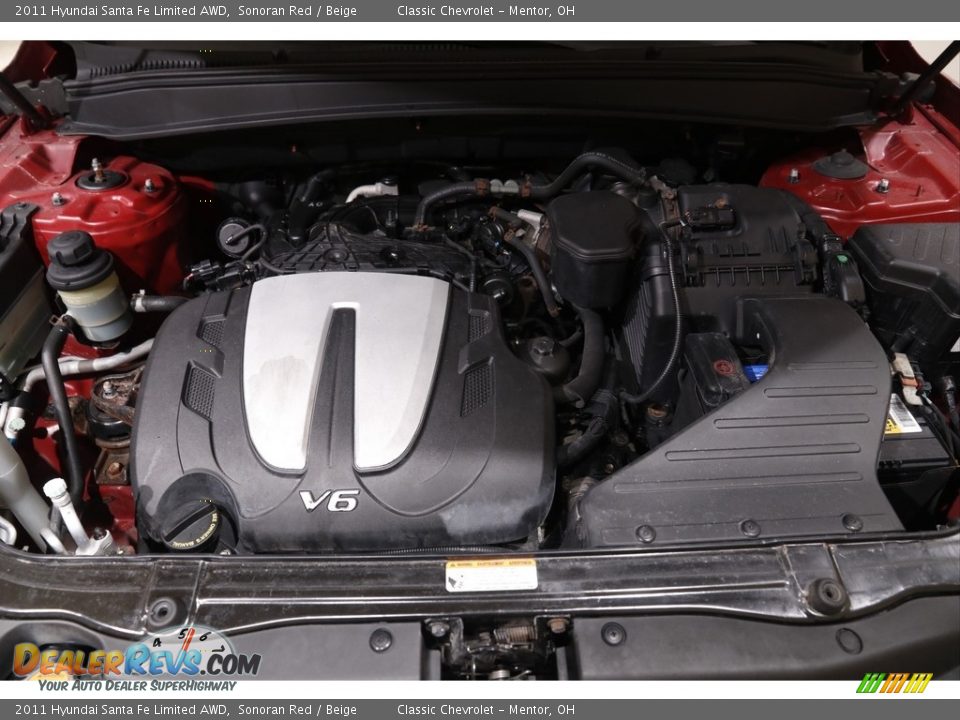 2011 Hyundai Santa Fe Limited AWD Sonoran Red / Beige Photo #19
