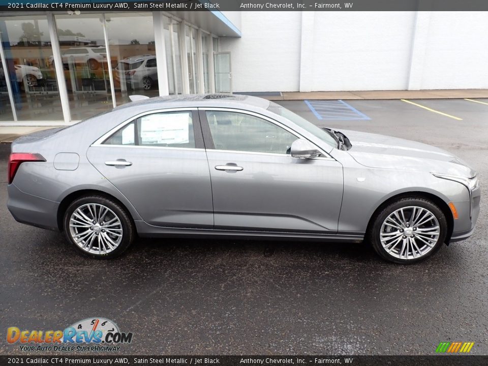 Satin Steel Metallic 2021 Cadillac CT4 Premium Luxury AWD Photo #2