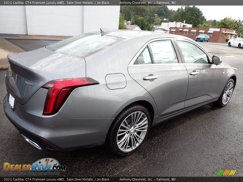 2021 Cadillac CT4 Premium Luxury AWD Satin Steel Metallic / Jet Black Photo #3