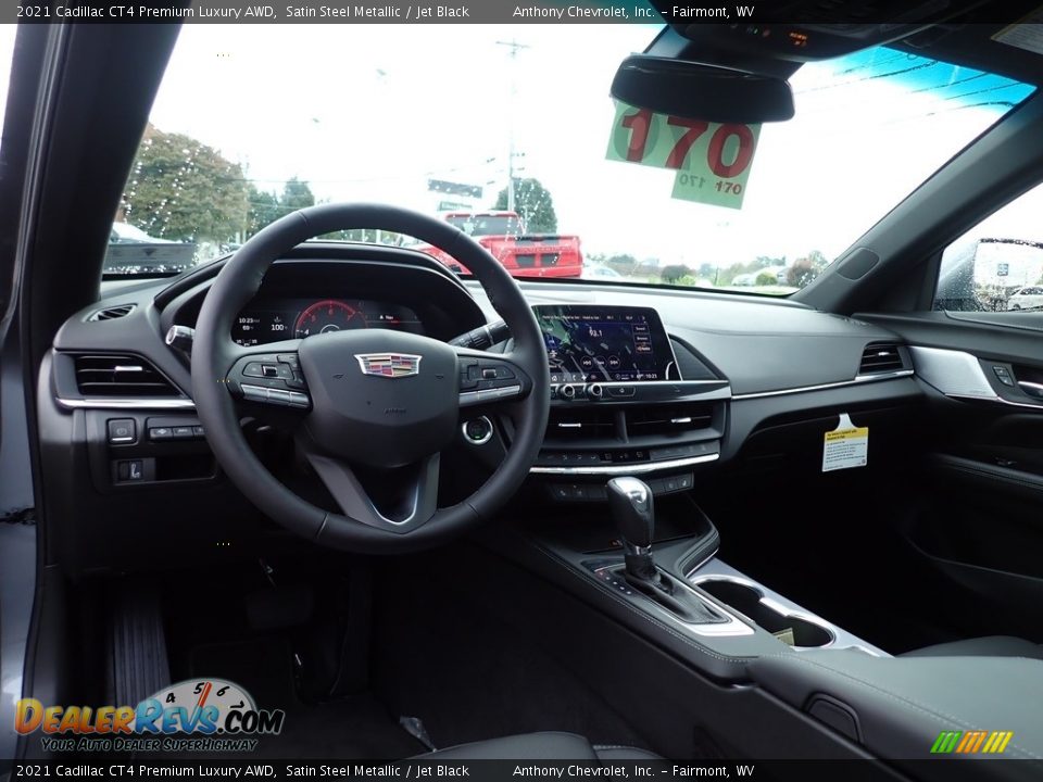Jet Black Interior - 2021 Cadillac CT4 Premium Luxury AWD Photo #13