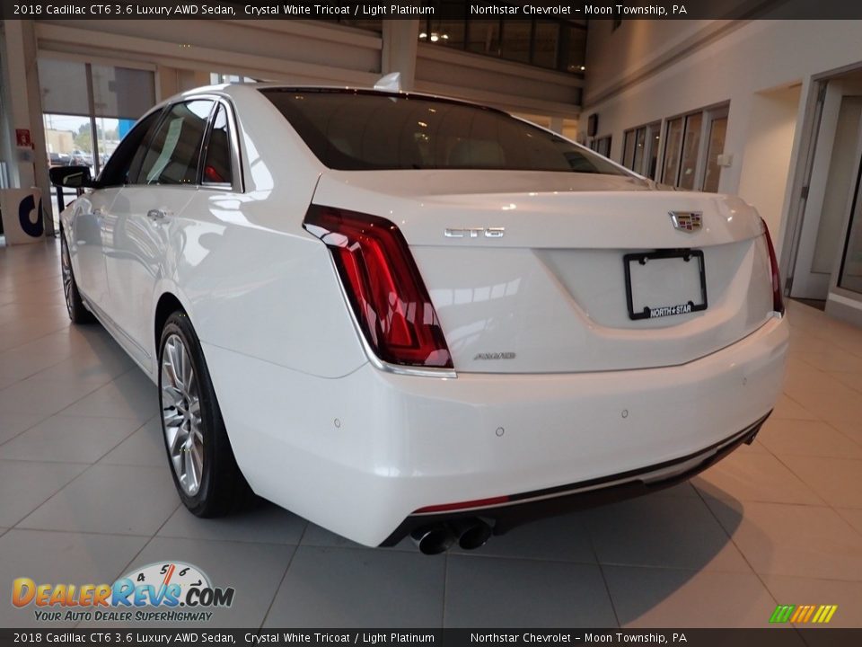 Crystal White Tricoat 2018 Cadillac CT6 3.6 Luxury AWD Sedan Photo #5