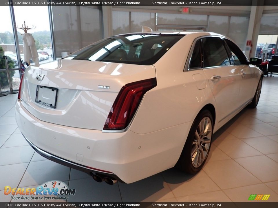 2018 Cadillac CT6 3.6 Luxury AWD Sedan Crystal White Tricoat / Light Platinum Photo #8