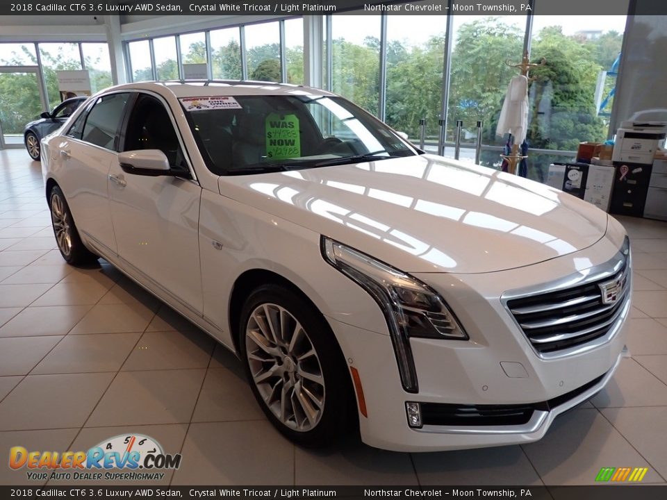 2018 Cadillac CT6 3.6 Luxury AWD Sedan Crystal White Tricoat / Light Platinum Photo #11