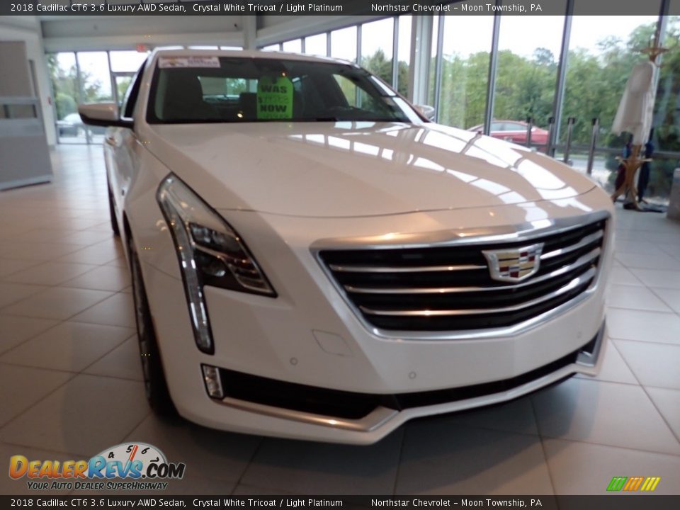 2018 Cadillac CT6 3.6 Luxury AWD Sedan Crystal White Tricoat / Light Platinum Photo #12