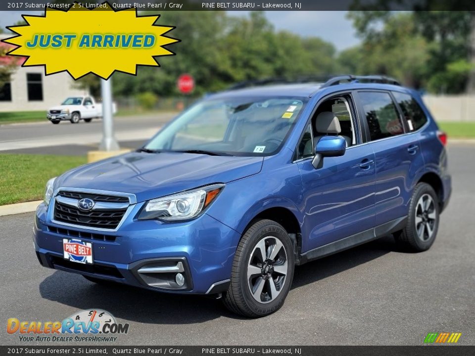 2017 Subaru Forester 2.5i Limited Quartz Blue Pearl / Gray Photo #1