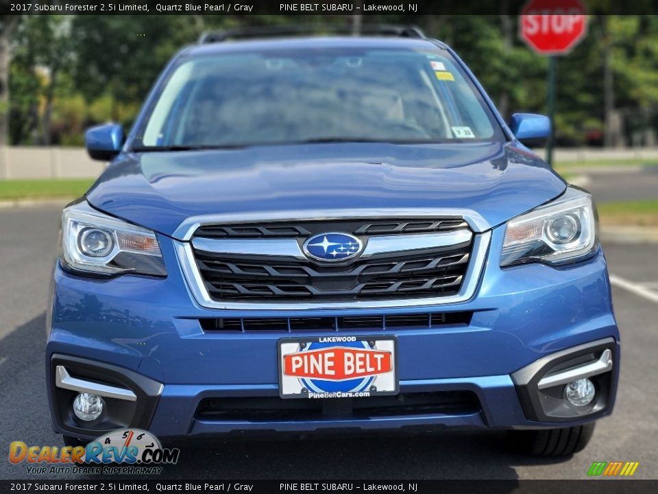 2017 Subaru Forester 2.5i Limited Quartz Blue Pearl / Gray Photo #2