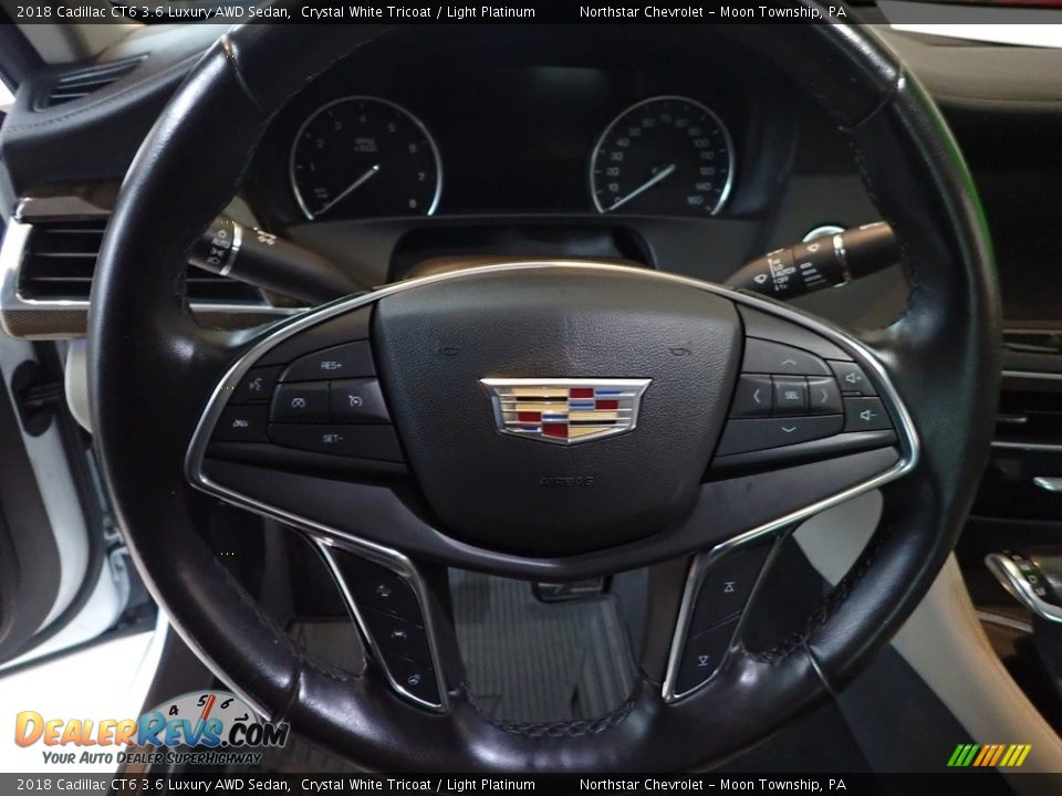 2018 Cadillac CT6 3.6 Luxury AWD Sedan Crystal White Tricoat / Light Platinum Photo #25