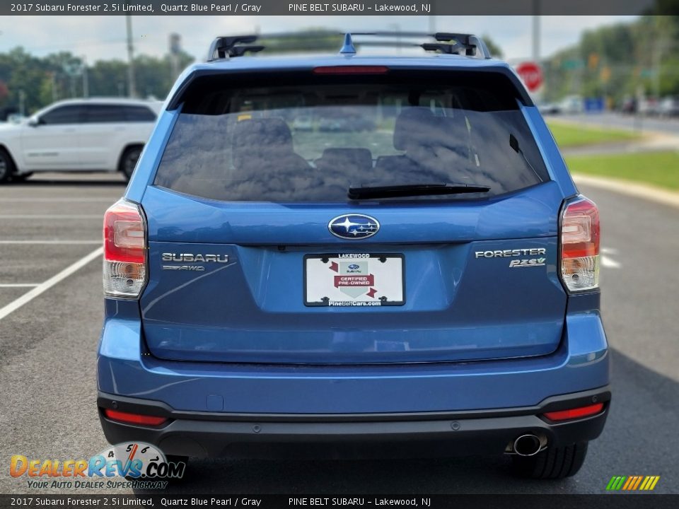 2017 Subaru Forester 2.5i Limited Quartz Blue Pearl / Gray Photo #4