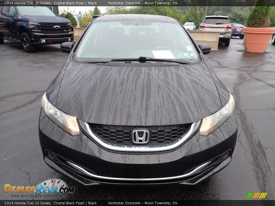 2014 Honda Civic LX Sedan Crystal Black Pearl / Black Photo #12