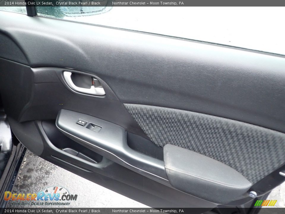 2014 Honda Civic LX Sedan Crystal Black Pearl / Black Photo #16