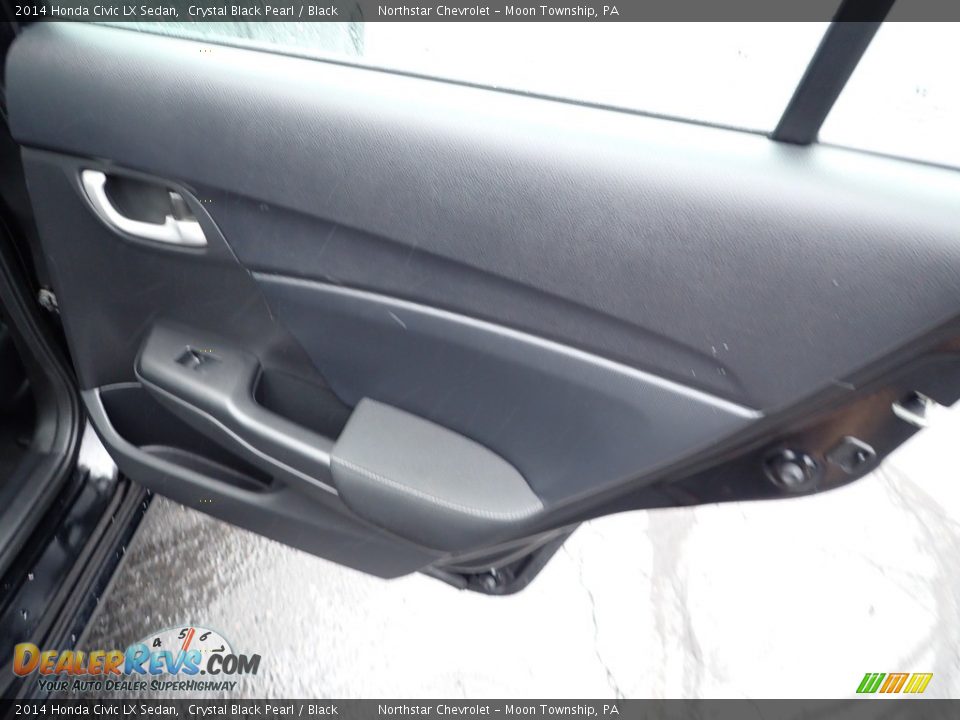 2014 Honda Civic LX Sedan Crystal Black Pearl / Black Photo #18