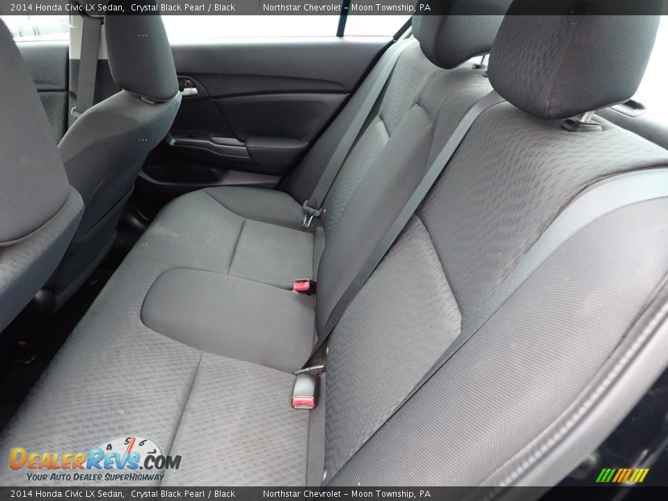 2014 Honda Civic LX Sedan Crystal Black Pearl / Black Photo #20
