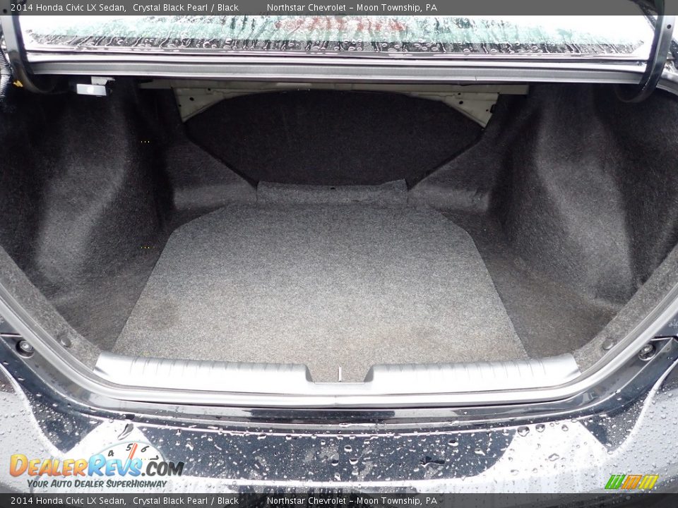 2014 Honda Civic LX Sedan Crystal Black Pearl / Black Photo #24