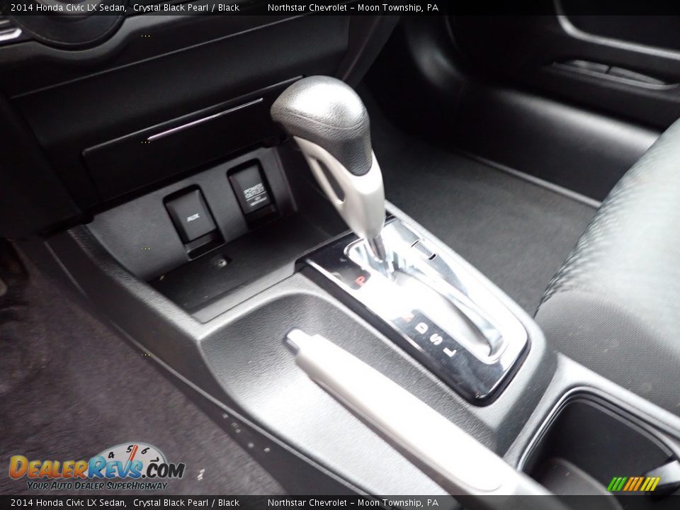 2014 Honda Civic LX Sedan Crystal Black Pearl / Black Photo #25