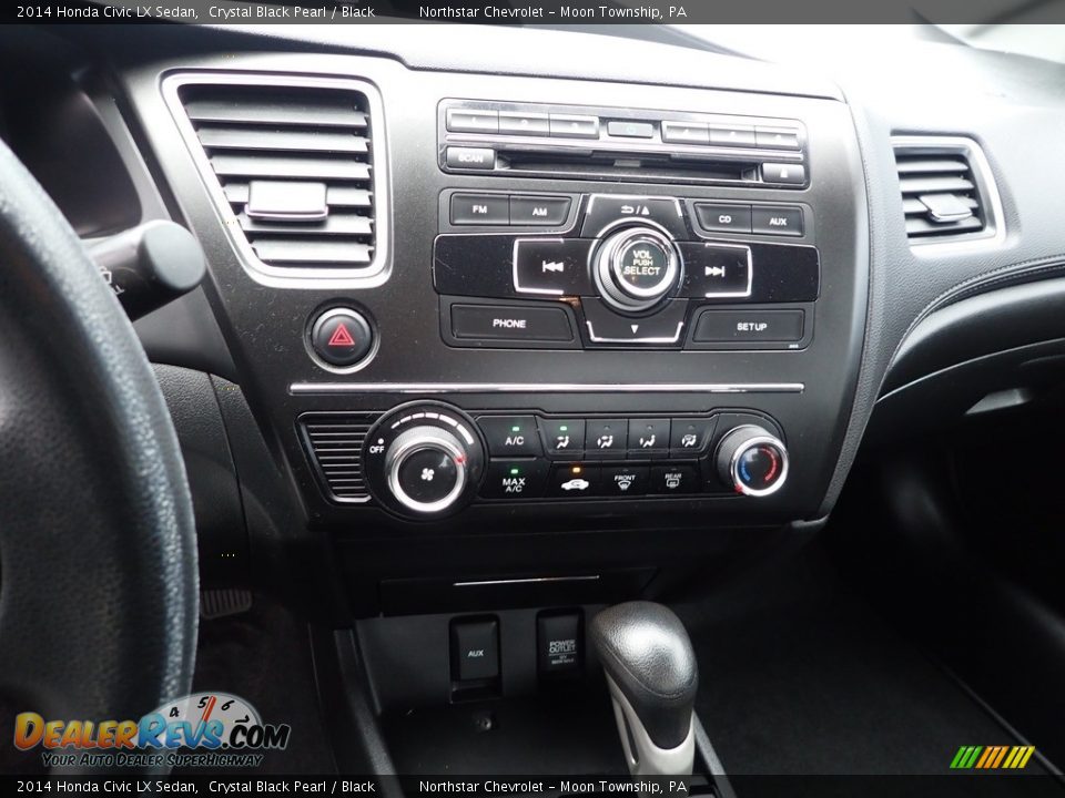 2014 Honda Civic LX Sedan Crystal Black Pearl / Black Photo #27