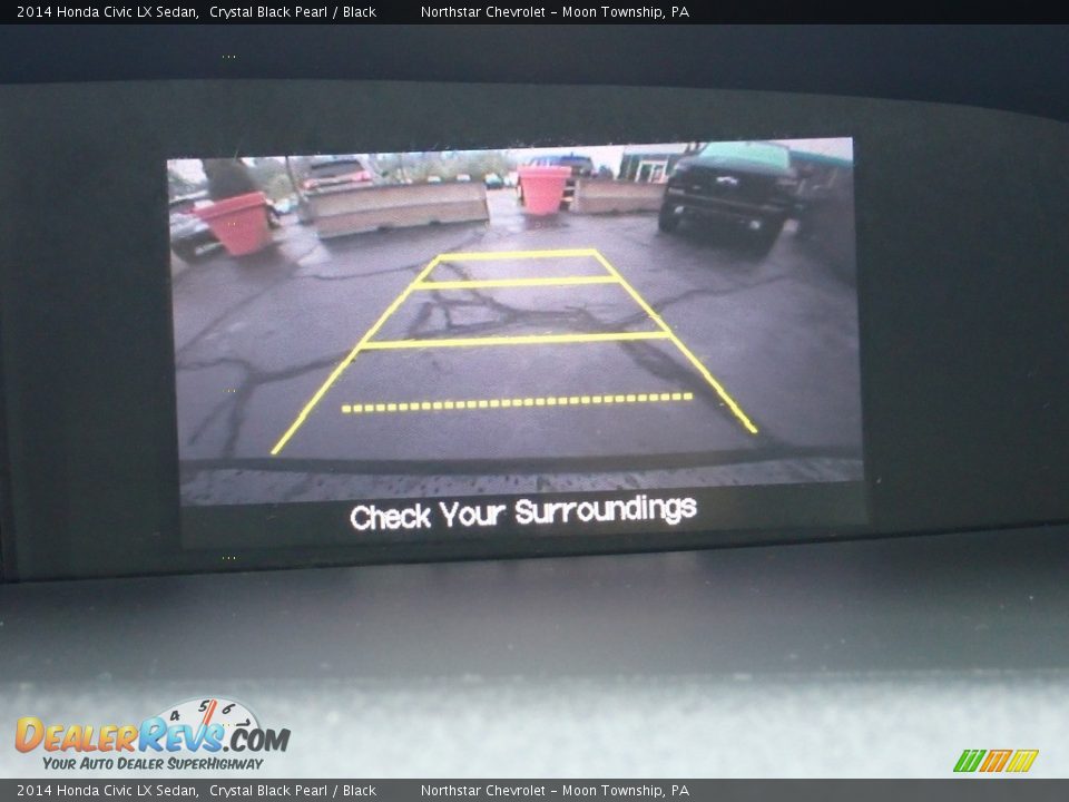 2014 Honda Civic LX Sedan Crystal Black Pearl / Black Photo #30