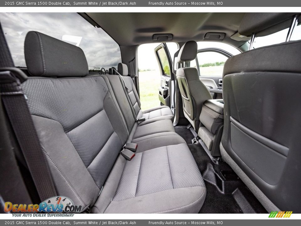 2015 GMC Sierra 1500 Double Cab Summit White / Jet Black/Dark Ash Photo #25