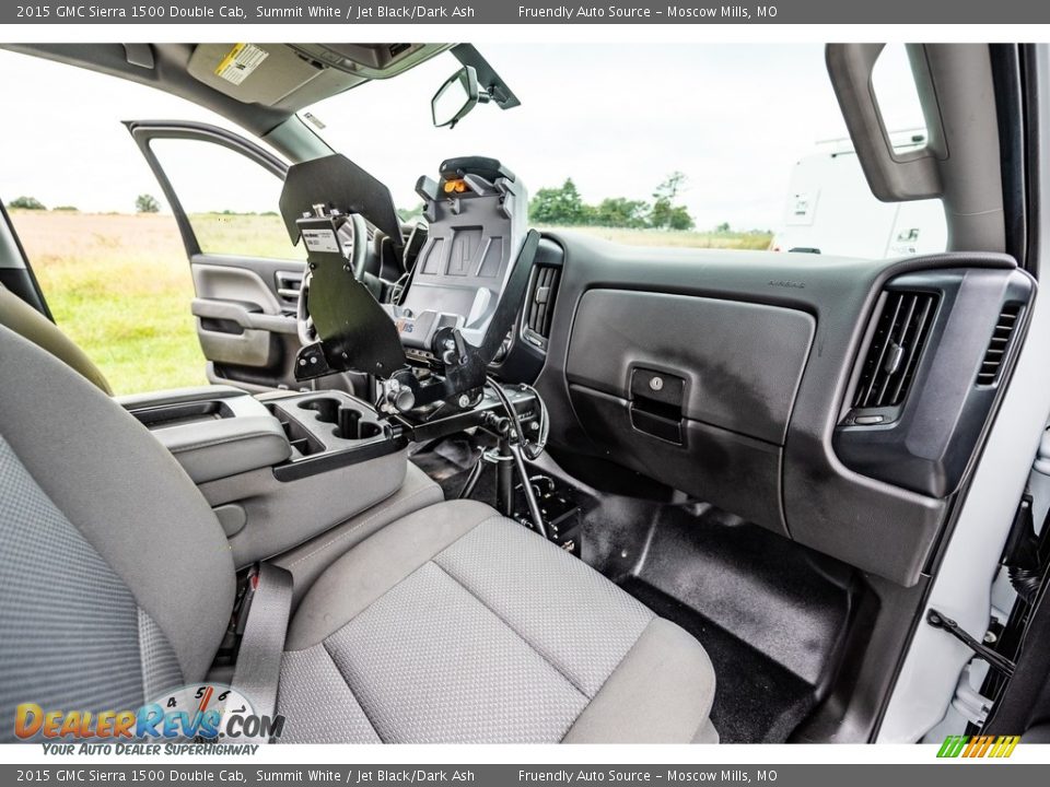 2015 GMC Sierra 1500 Double Cab Summit White / Jet Black/Dark Ash Photo #28
