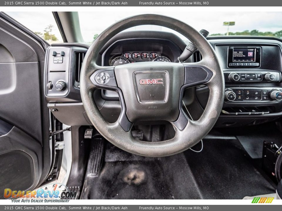 2015 GMC Sierra 1500 Double Cab Summit White / Jet Black/Dark Ash Photo #33