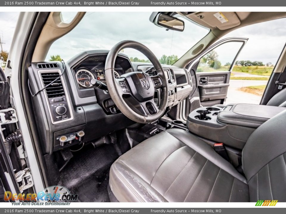 Black/Diesel Gray Interior - 2016 Ram 2500 Tradesman Crew Cab 4x4 Photo #20