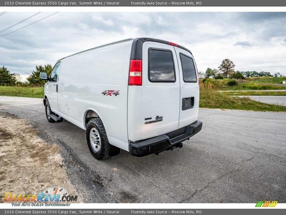 2010 Chevrolet Express 3500 Cargo Van Summit White / Neutral Photo #6