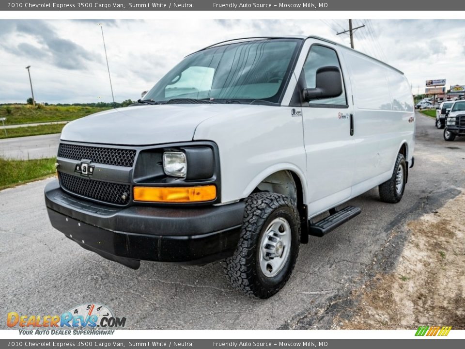 2010 Chevrolet Express 3500 Cargo Van Summit White / Neutral Photo #8