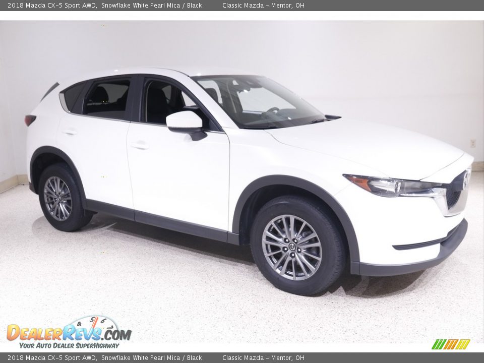2018 Mazda CX-5 Sport AWD Snowflake White Pearl Mica / Black Photo #1