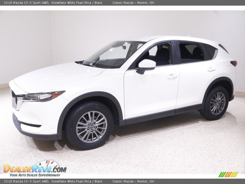 2018 Mazda CX-5 Sport AWD Snowflake White Pearl Mica / Black Photo #3
