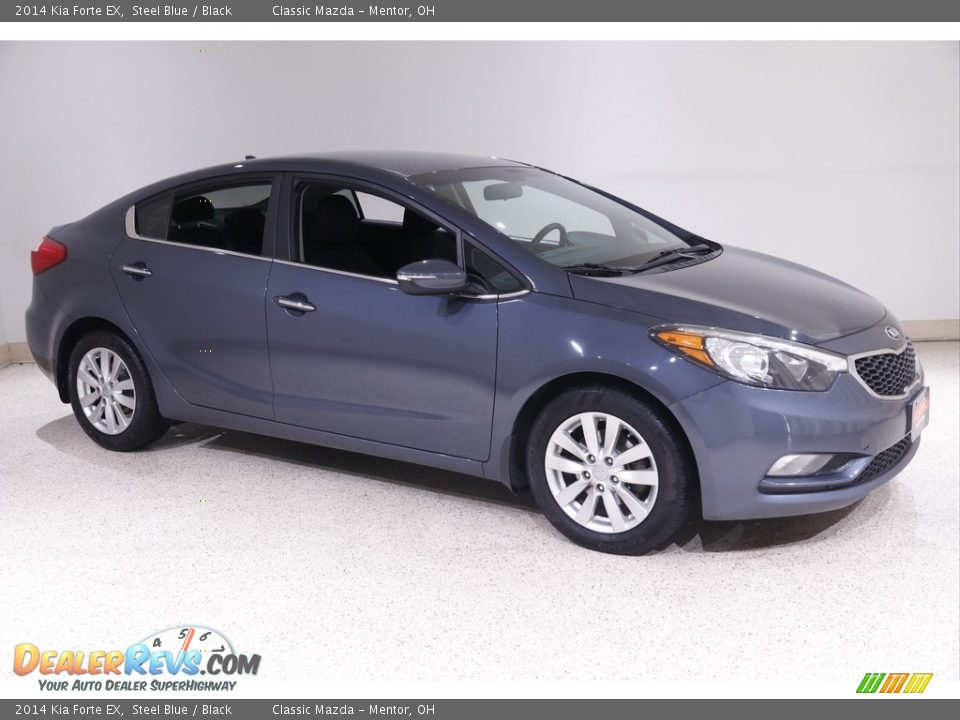 2014 Kia Forte EX Steel Blue / Black Photo #1