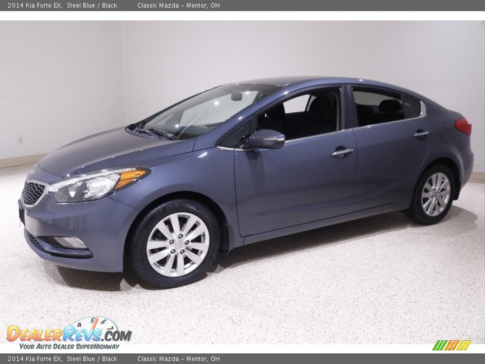 2014 Kia Forte EX Steel Blue / Black Photo #3