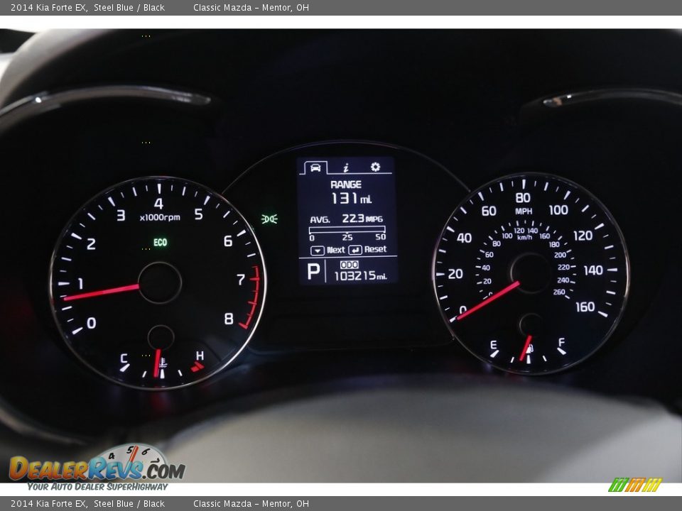 2014 Kia Forte EX Steel Blue / Black Photo #8