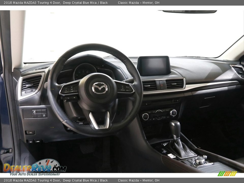 2018 Mazda MAZDA3 Touring 4 Door Deep Crystal Blue Mica / Black Photo #6