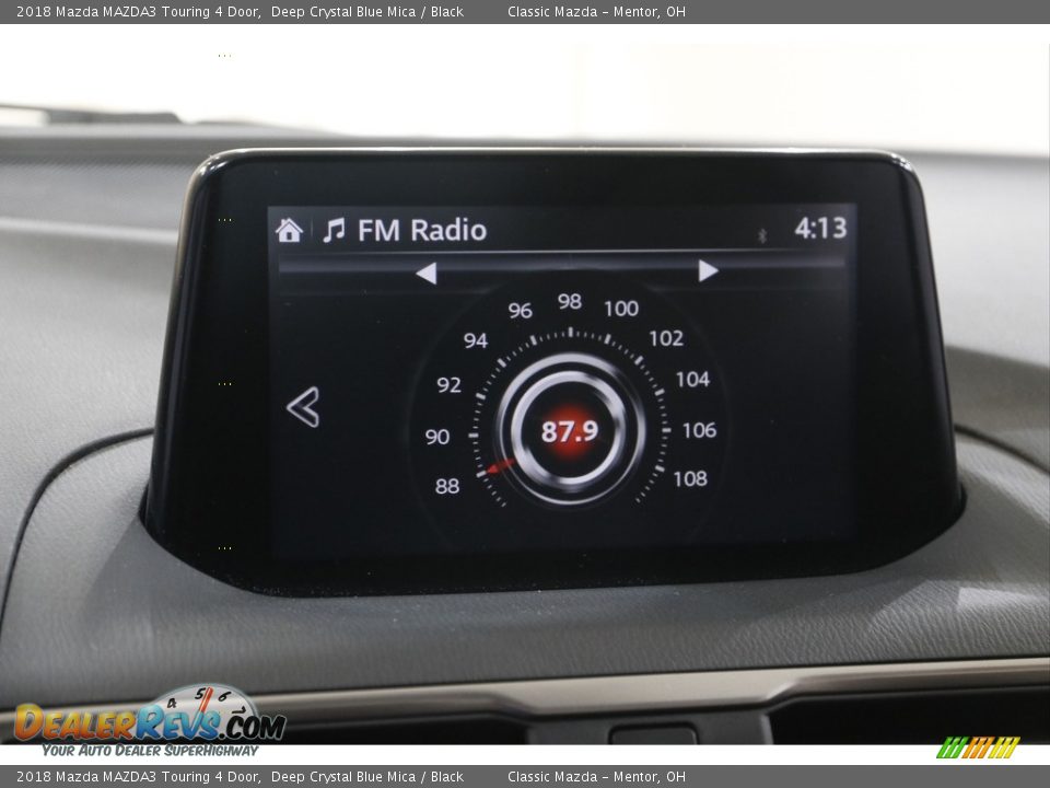 2018 Mazda MAZDA3 Touring 4 Door Deep Crystal Blue Mica / Black Photo #10