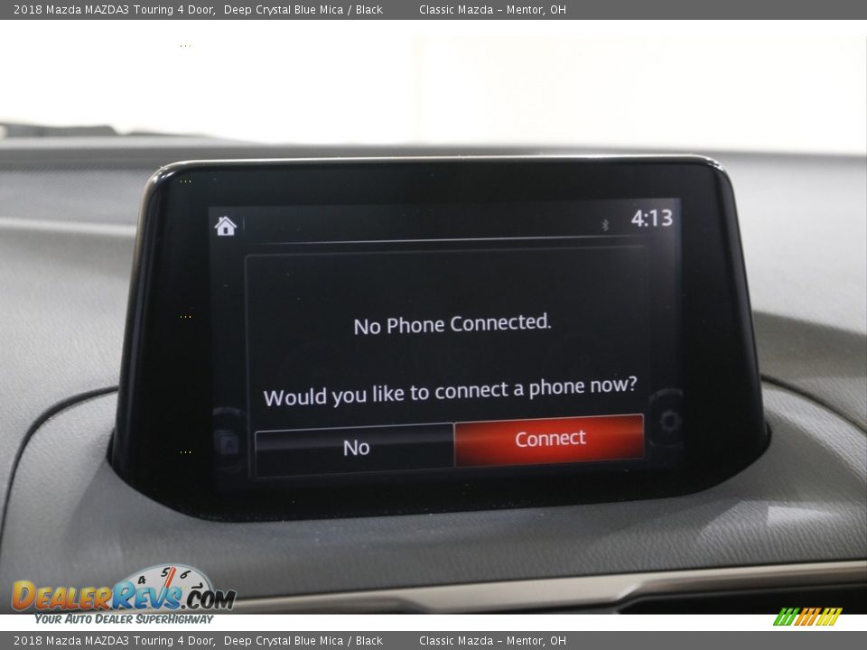 2018 Mazda MAZDA3 Touring 4 Door Deep Crystal Blue Mica / Black Photo #11
