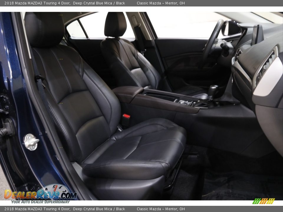 2018 Mazda MAZDA3 Touring 4 Door Deep Crystal Blue Mica / Black Photo #14