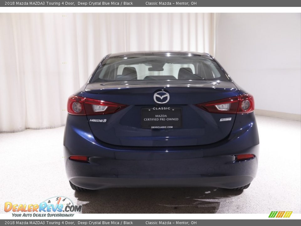 2018 Mazda MAZDA3 Touring 4 Door Deep Crystal Blue Mica / Black Photo #17