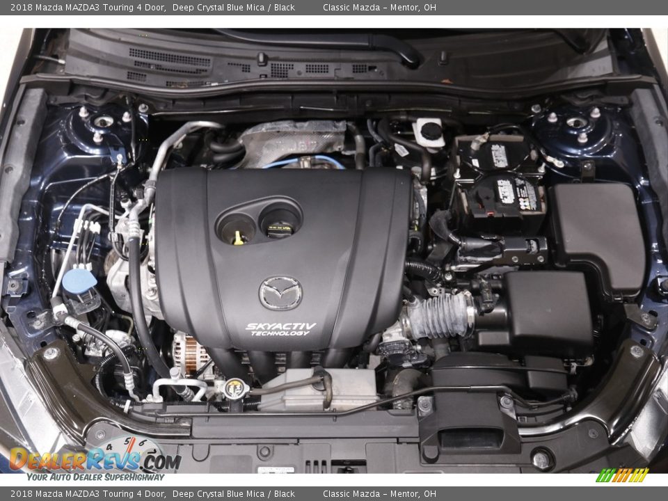 2018 Mazda MAZDA3 Touring 4 Door Deep Crystal Blue Mica / Black Photo #18