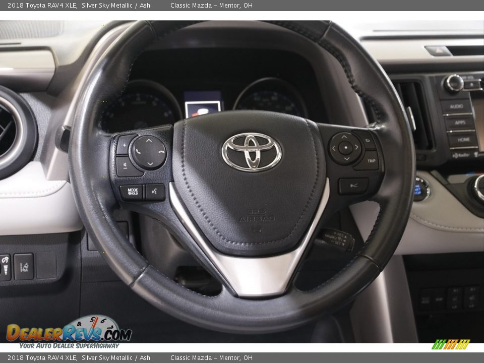 2018 Toyota RAV4 XLE Silver Sky Metallic / Ash Photo #7