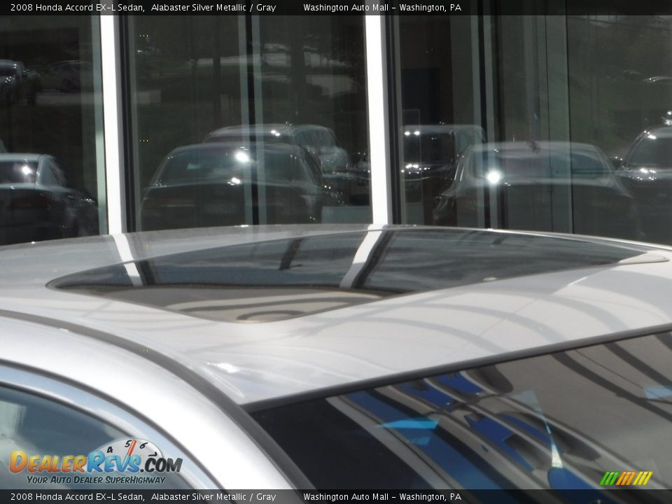 2008 Honda Accord EX-L Sedan Alabaster Silver Metallic / Gray Photo #3
