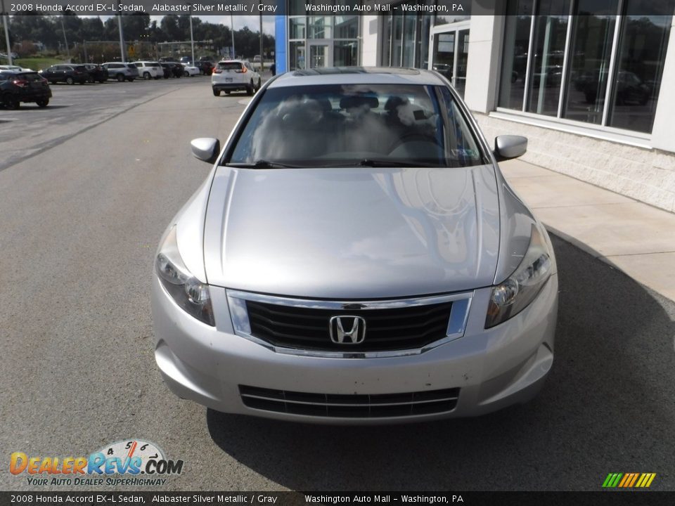 2008 Honda Accord EX-L Sedan Alabaster Silver Metallic / Gray Photo #4