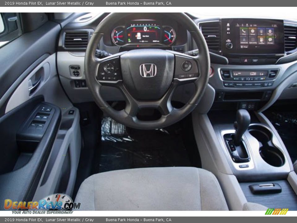 2019 Honda Pilot EX Lunar Silver Metallic / Gray Photo #5