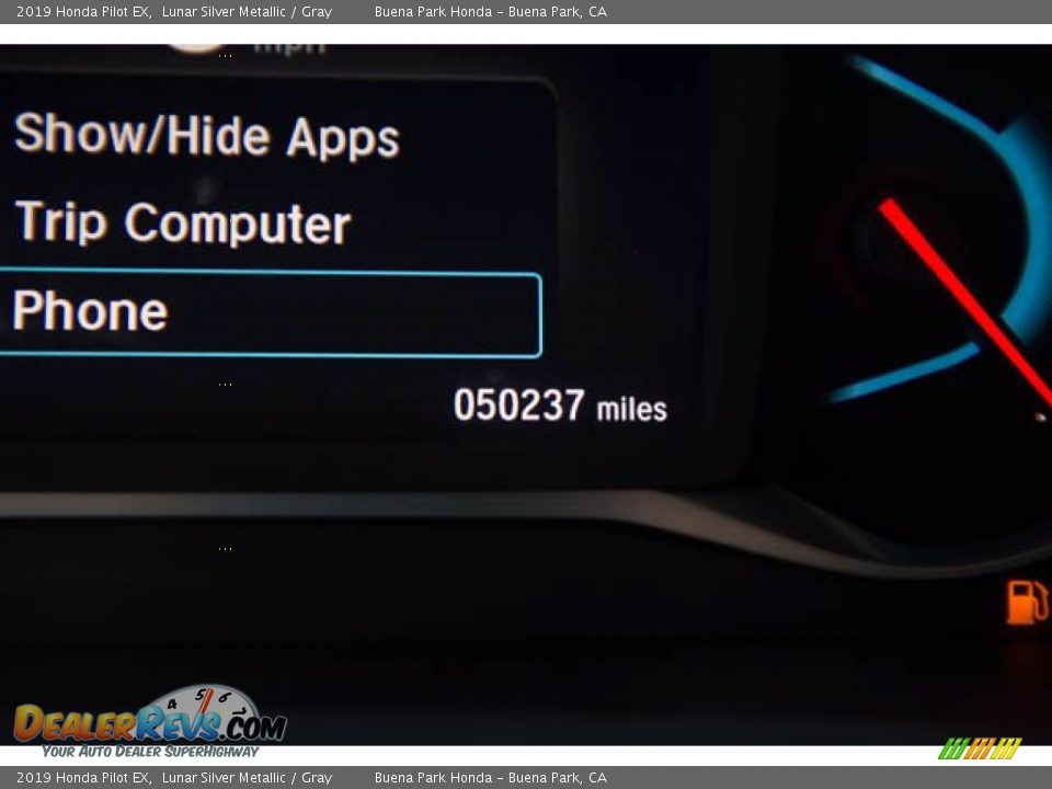 2019 Honda Pilot EX Lunar Silver Metallic / Gray Photo #6
