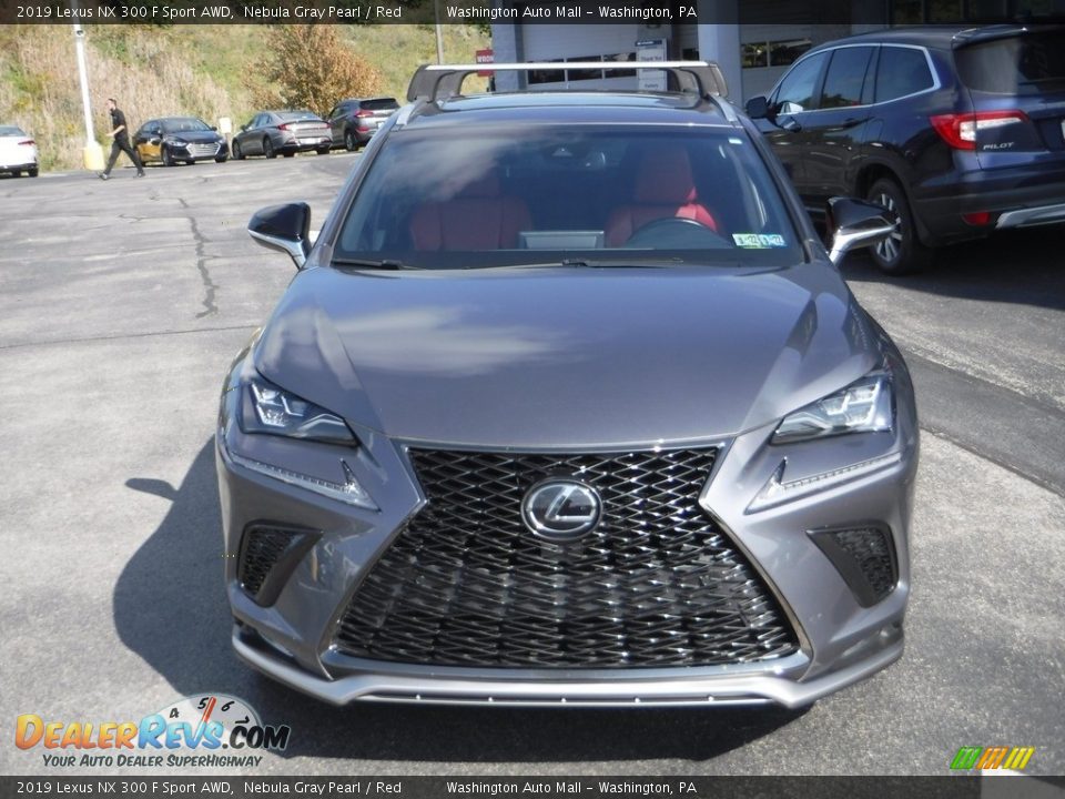 2019 Lexus NX 300 F Sport AWD Nebula Gray Pearl / Red Photo #6